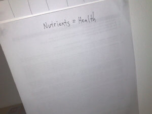 Nutrients = Health
