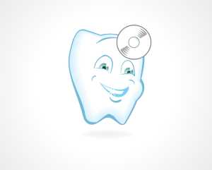 Cartoon Tooth With Doctors Headpiece (How Much Are Porcelain Veneers?)