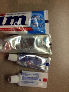Color Code on Toothpaste Examples
