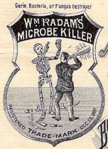Radam's Microbe Killer label, 1887