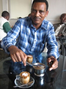 lishan adam says: have a look at this philipp! machiato at dj's cafe - Ethiopian Espresso