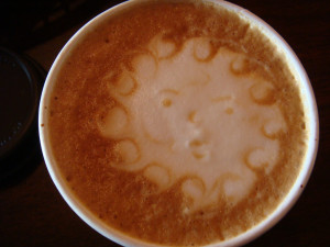 Coffee art using Brazilian Coffee Brands Beans