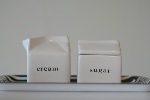 cream & sugar, anyone? (the staple of coffee additives)