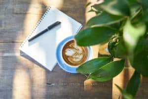 Coffee, Latte, Brown, Shadows, Sunlight, Plant