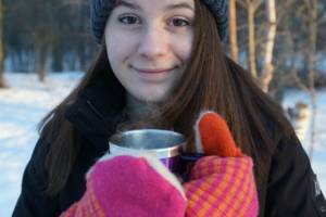 Coffee, Winter, Girl, Teen, Cup, Happy (Coffee Good For Depression? Harvard Says Yes...)
