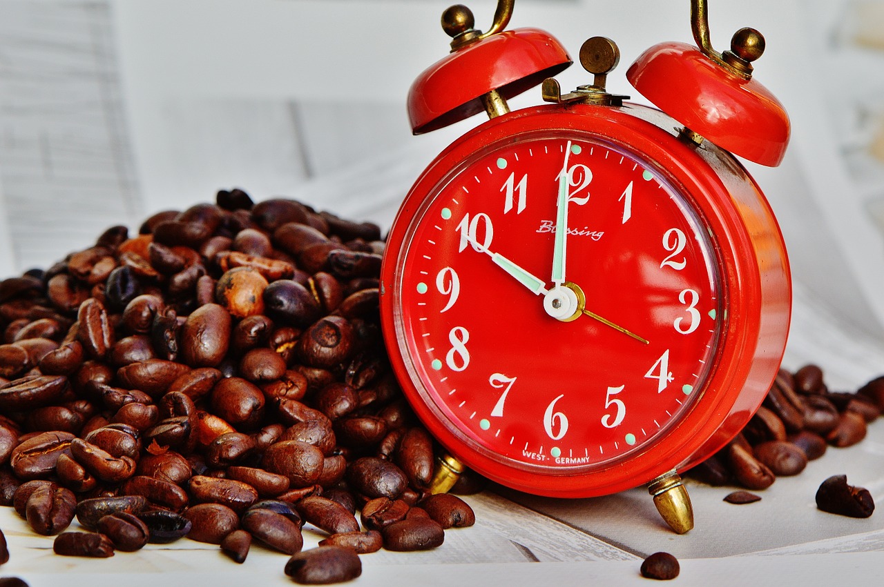 Coffee break, Break, Alarm Clock. Time